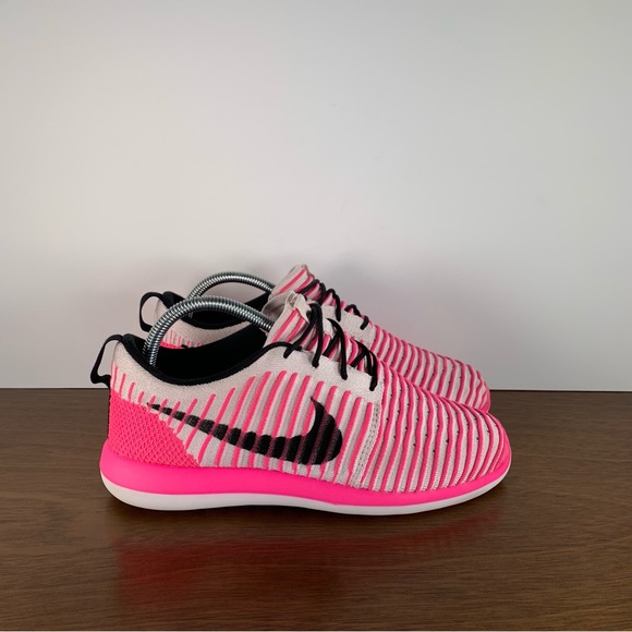 Nike Shoes - Nike - Roshe Two Flyknit Athletic Shoes Pink White - Women’s 7.5